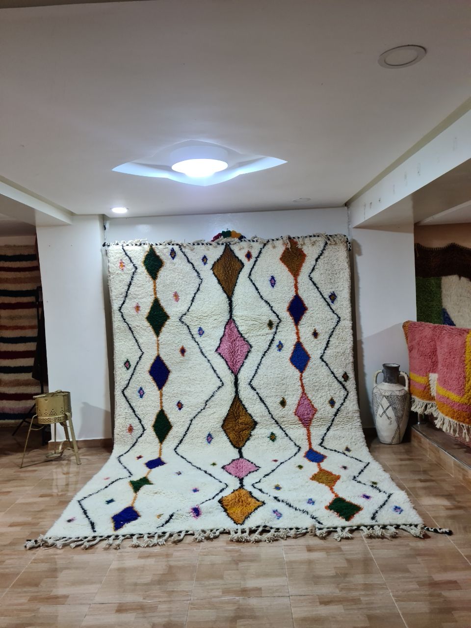 5962993055030167684 Handmade Moroccan Rug | 100% Wool Berber Carpet - Image 1