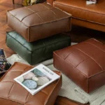 Futon de sol en cuir PU marocain - Image 2