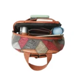 Sac à dos polyvalent de style patchwork à la mode pour voyager - Image 3