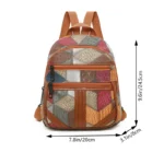 Sac à dos polyvalent de style patchwork à la mode pour voyager - Image 6