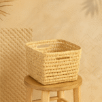 Panier de rangement design – Tressage traditionnel et modernité