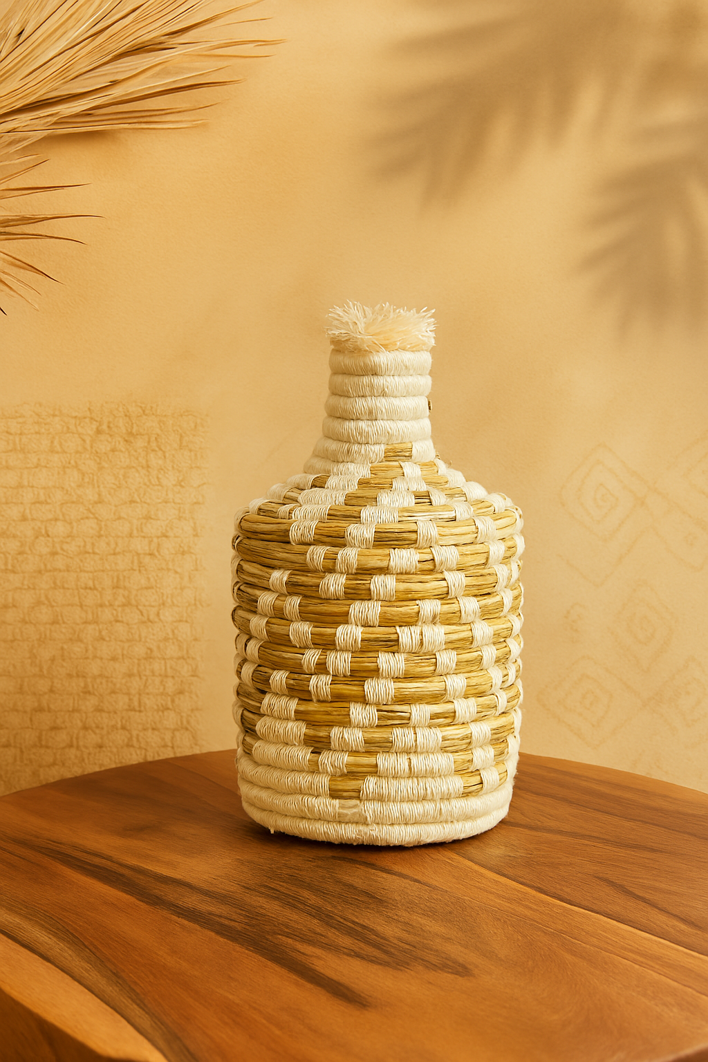 Copilot_20251016_190908 Panier artisanal en paille – Design bohème et savoir-faire traditionnel - Image 1