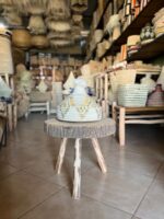 Moroccan Woven Basket for Food Storage – Rustic Straw Craft with Lid - Image 4