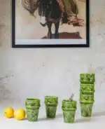 Tazekka Handcrafted Ceramic Tumbler – Smooth Green Glaze - Image 2