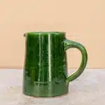 Tazekka Petite Ceramic Jug (350ml) – Smooth Green Glaze