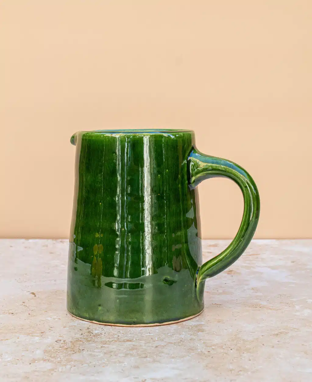 19_a4f3ca60-b5b0-4963-89dc-9083cec782a4 Tazekka Petite Ceramic Jug (350ml) – Smooth Green Glaze - Image 1