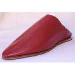Traditional Moroccan Babooch - Burgundy Color - Image 2