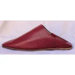 Traditional Moroccan Babooch - Burgundy Color - Image 3
