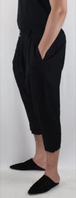 Men’s Black Kandrissi Pontalon | Traditional Moroccan Pants - Image 2