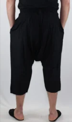 Men’s Black Kandrissi Pontalon | Traditional Moroccan Pants - Image 4