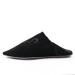 The Luxe Black Suede & Leather Babouche | Handmade in Morocco - Image 4