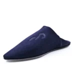 The Luxe Navy blue Suede & Leather Babouche | Handmade in Morocco - Image 5