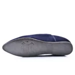 The Luxe Navy blue Suede & Leather Babouche | Handmade in Morocco - Image 6