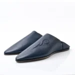 Traditional Moroccan Babooch – navy Bleu Color - Image 4