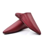 Traditional Moroccan Babooch – Garnet Color