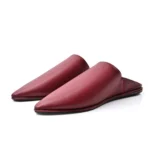 Traditional Moroccan Babooch – Garnet Color - Image 5