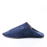 The Luxe Petrol Blue Suede & Leather Babouche | Handmade in Morocco - Image 3