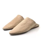The Luxe Beige Suede & Leather Babouche | Handmade in Morocco - Image 4