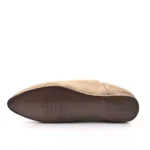 The Luxe Beige Suede & Leather Babouche | Handmade in Morocco - Image 3