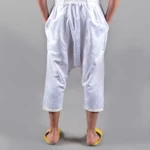 Men's White Kandrissi Pontalon | Traditional Moroccan Pants - Image 3
