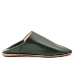 Traditional Moroccan Babooch – Royal Green Color - Image 3