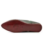 Traditional Moroccan Babooch – Royal Green Color - Image 2