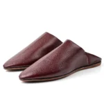 Traditional Moroccan Babooch – Garnet Color - Image 3