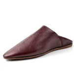 Traditional Moroccan Babooch – Garnet Color - Image 2