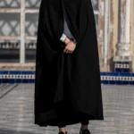 Handmade Moroccan Selham - Black Mlifa Cashmere