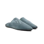 The Luxe Sky blue Suede & Leather Babouche | Handmade in Morocco - Image 2
