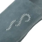 The Luxe Sky blue Suede & Leather Babouche | Handmade in Morocco - Image 3