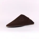 The Luxe Brown Suede & Leather Babouche | Handmade in Morocco - Image 3