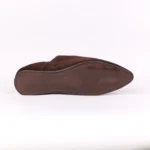 The Luxe Brown Suede & Leather Babouche | Handmade in Morocco - Image 5