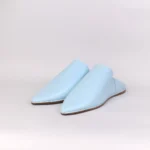 Traditional Moroccan Babooch – Sky Bleu Color - Image 2