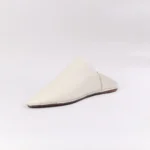 Traditional Moroccan Babooch – Wite Color - Image 2