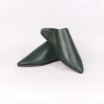 Traditional Moroccan Babooch – Dark Green Color