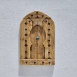 Vintage Moroccan Amazigh Wooden Panel – Handcrafted from Reclaimed Solid Wood