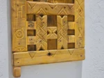 Moroccan Heritage Wooden Panel – Amazigh Motifs in Reclaimed Solid Wood - Image 4