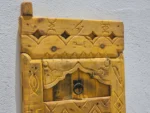 Moroccan Heritage Wooden Panel – Amazigh Motifs in Reclaimed Solid Wood - Image 5