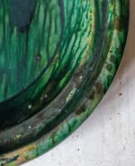 Vintage Tamegroute Tagine | Authentic Moroccan Green Pottery - Image 2