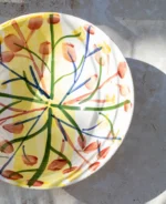 Ourika Spring Collection: Hand-Painted Floral Ceramic Bowl (25cm) - Image 8