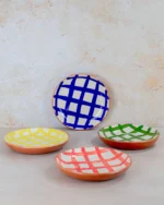 Ourika Striped Ceramic Serving Bowl (18cm) – Hand-Painted Morocco - Image 2