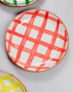 Ourika Striped Ceramic Serving Bowl (18cm) – Hand-Painted Morocco - Image 4