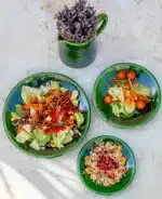 Tazekka Smooth Green Ceramic Plate - Handmade Moroccan Dinnerware - Image 3