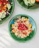 Tazekka Smooth Green Ceramic Plate - Handmade Moroccan Dinnerware - Image 4