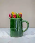 Tazekka Petite Ceramic Jug (350ml) – Smooth Green Glaze - Image 5