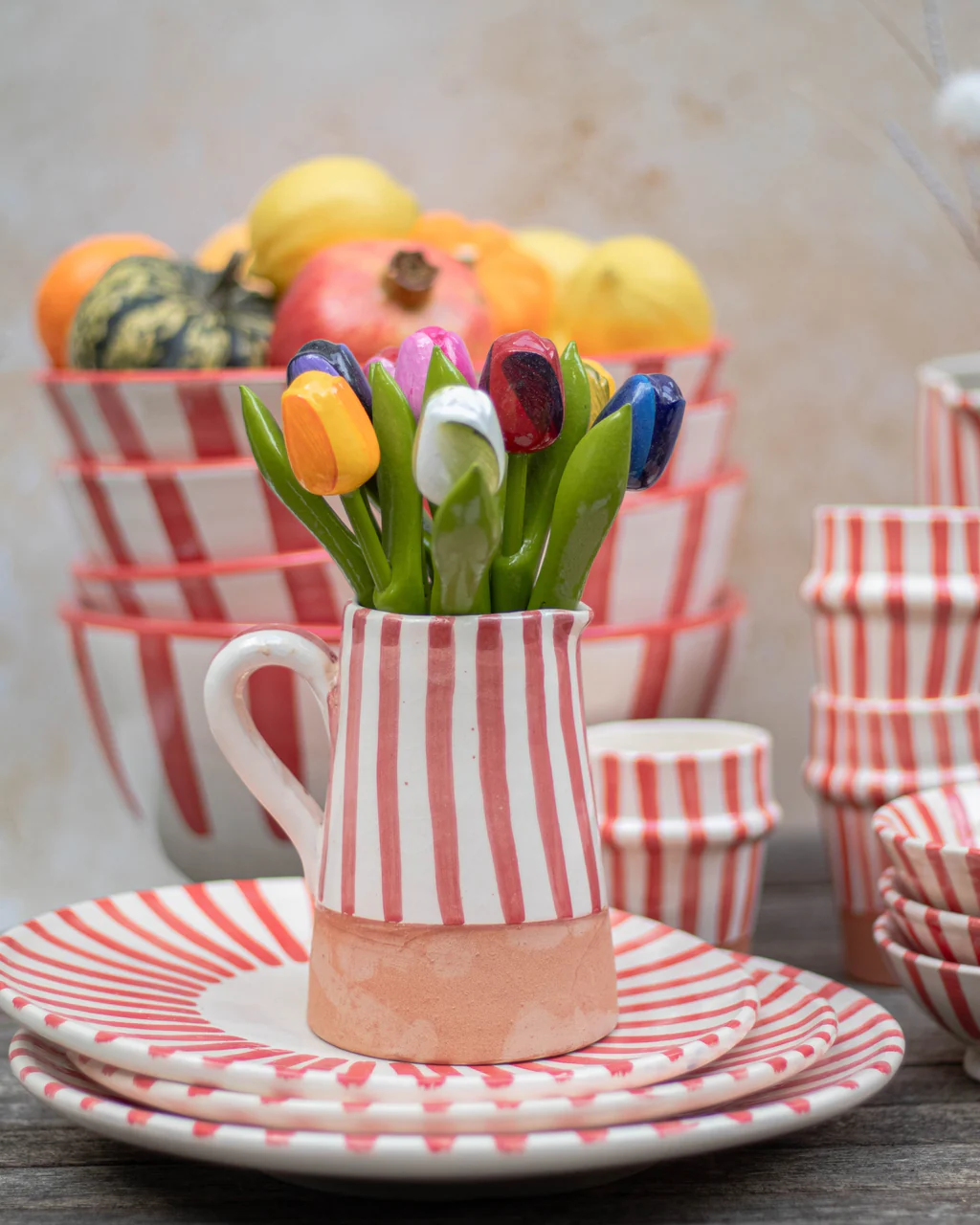 9 Moroccan Petite Ceramic Jug (450ml) – Hand-Painted Creamer - Image 1