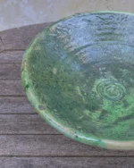 Tamegroute Green Pedestal Bowl | Sculptural Moroccan - Image 2