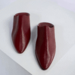 Traditional Moroccan Babooch - Burgundy Color