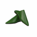 Traditional Moroccan Babooch – Vert olive Color